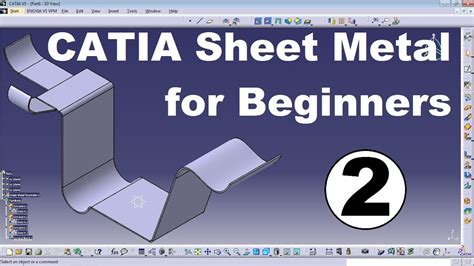 catia recognize sheet metal|CATIA sheet metal tutorial.